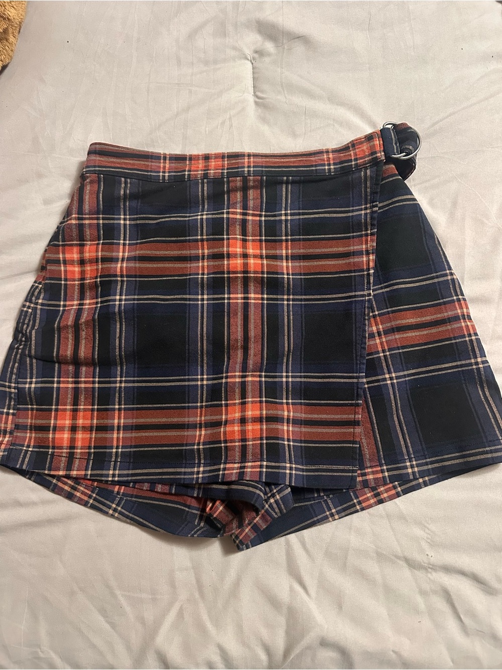 Plaid, Wrap-Front Hollister Skort